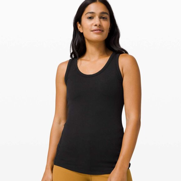 lululemon Hold Tight Scoop Neck Tank Top Black Size 4 - Picture 3 of 4